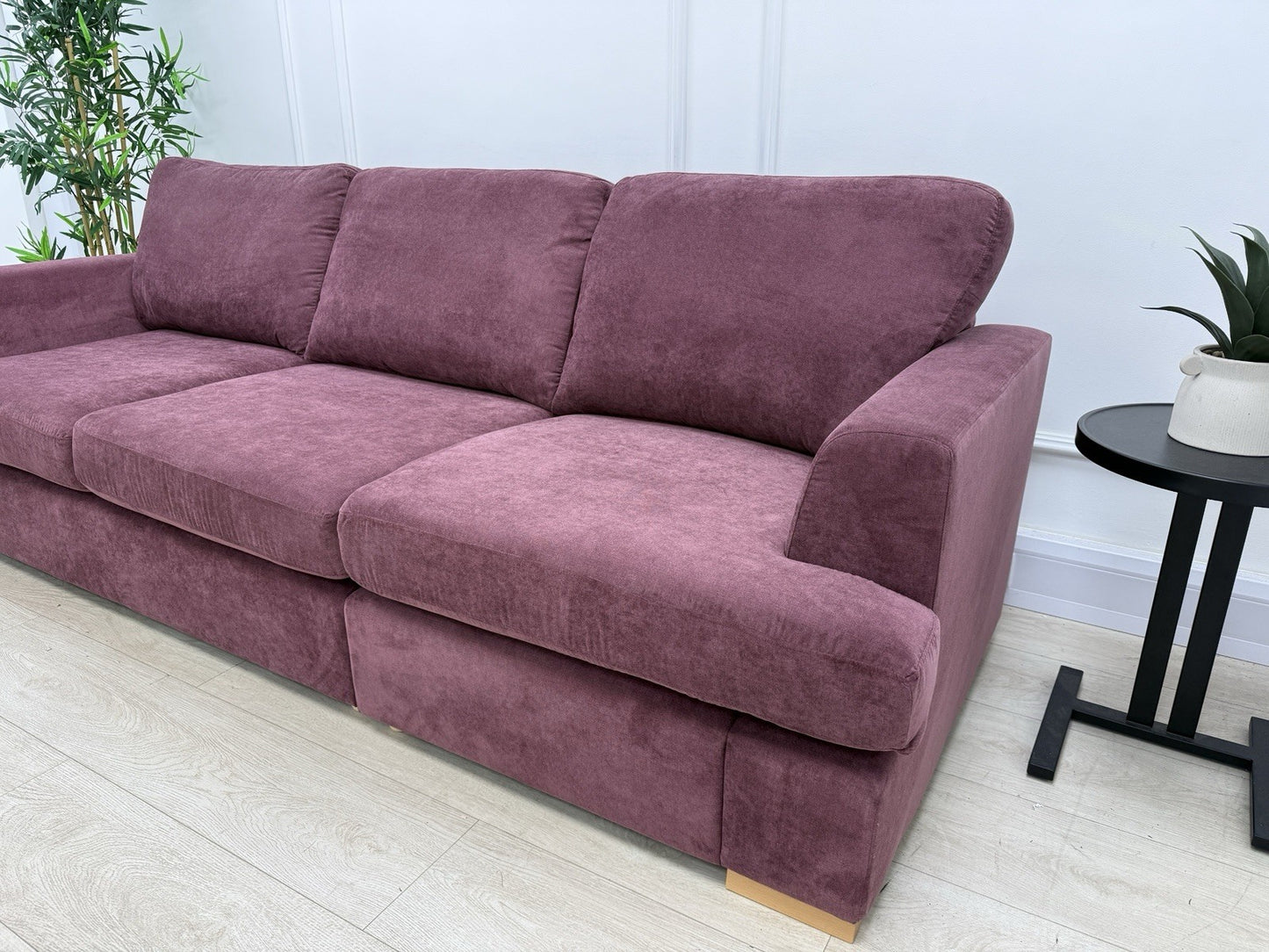 DFS Freya 4 Seater Sofa In Wine Fabric