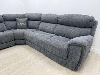 Sofology Radleigh Power Recliner Corner Sofa In Blue