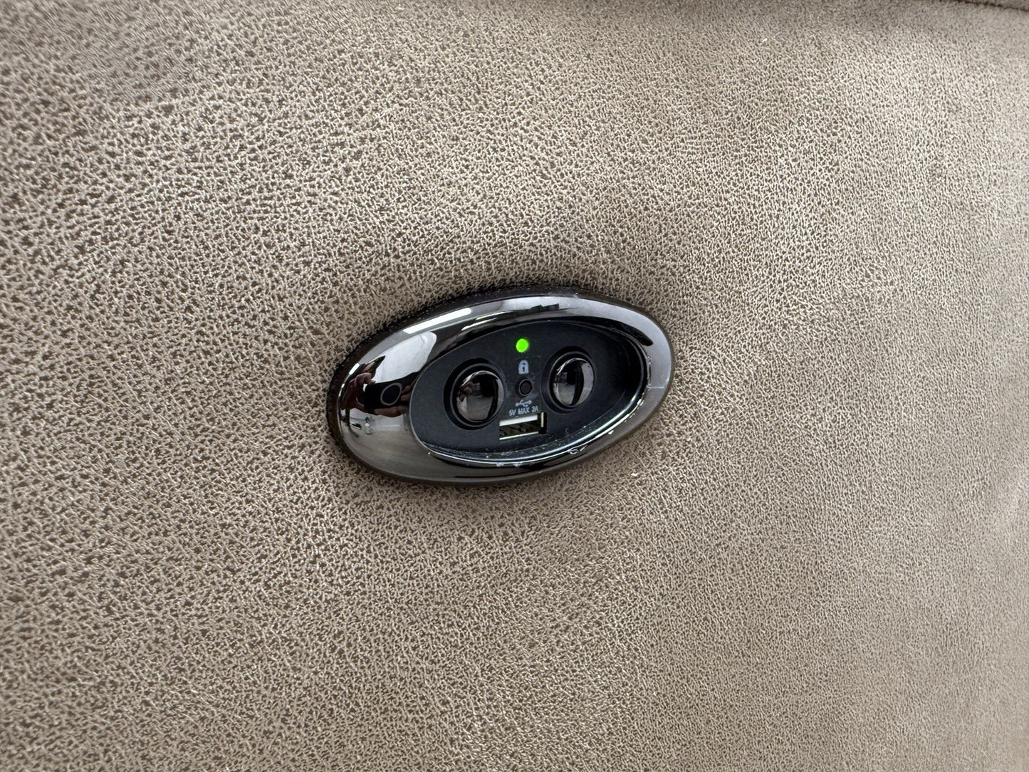 DFS Tahiti Power Recliner Corner Sofa In Arizona Tan Fabric