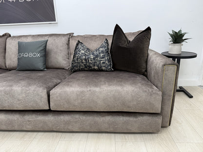 DFS Devine Corner Sofa In Chocolate