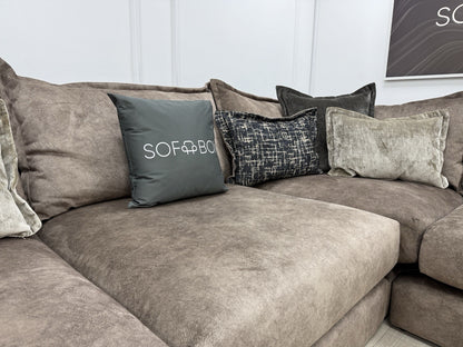 DFS Devine Corner Sofa In Chocolate Combination