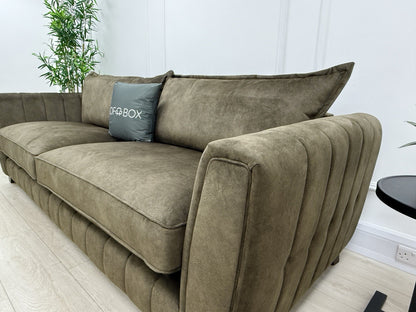 DFS Cherished 4 Seater Sofa In Sage Self Piped Combination