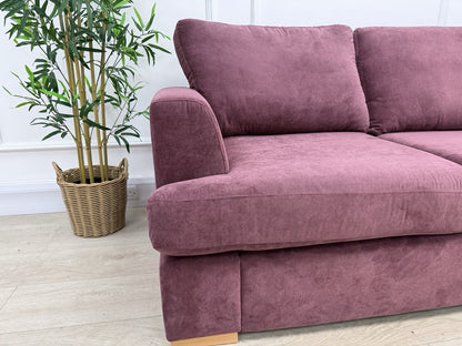 DFS Freya 4 Seater Sofa In Wine Fabric