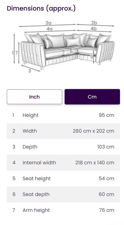 DFS Cherished Corner Sofa In Oatmeal LHF