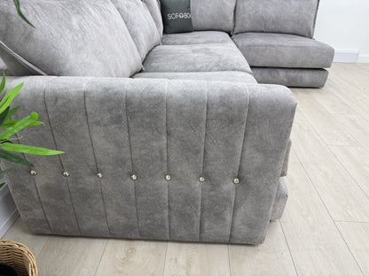 DFS Devine Corner Sofa In Light Grey