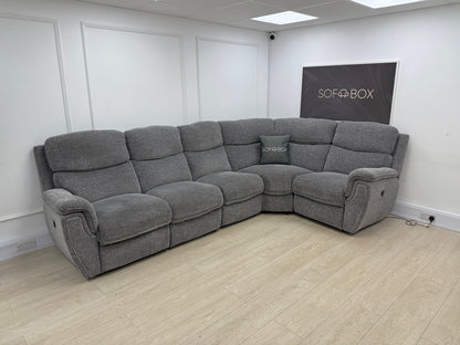 SCS Ashton Power Recliner Corner Sofa In Grey Fabric