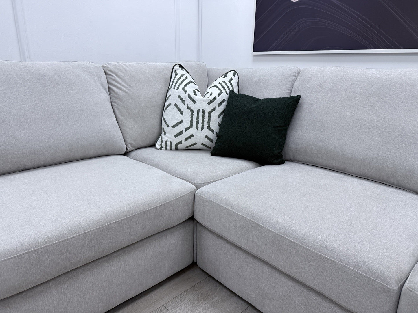 DFS Freya Corner Sofa 2c2 In Silver