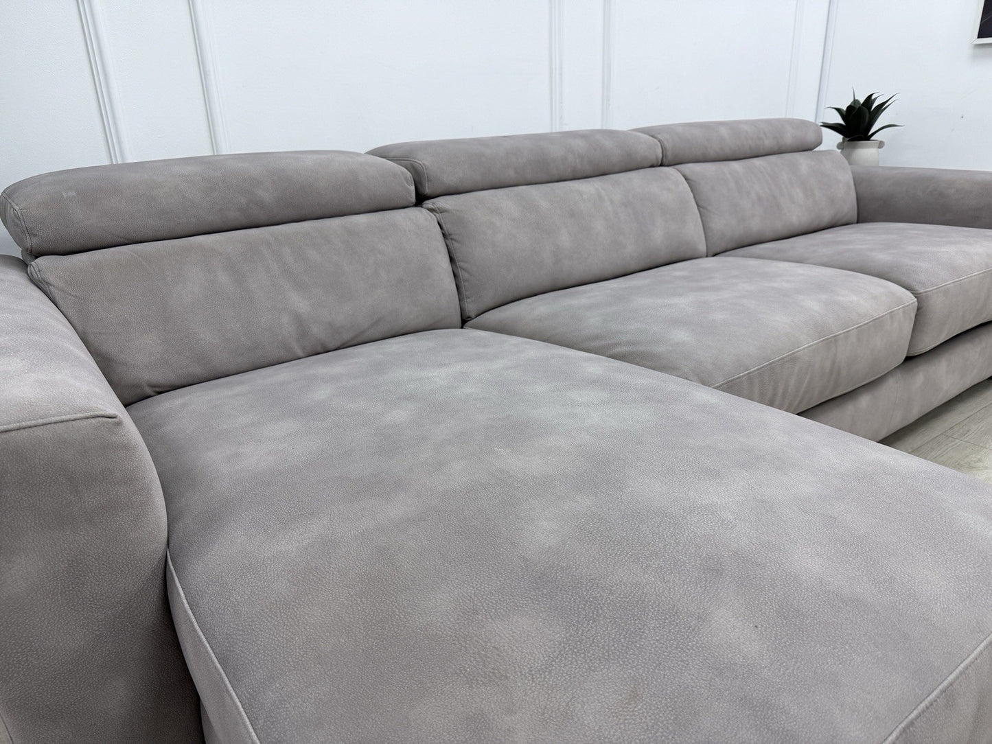 Sofology Metropolitan Fabric 4 Seater Chaise Sofa Bed with Storage