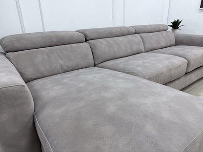 Sofology Metropolitan Fabric 4 Seater Chaise Sofa Bed with Storage