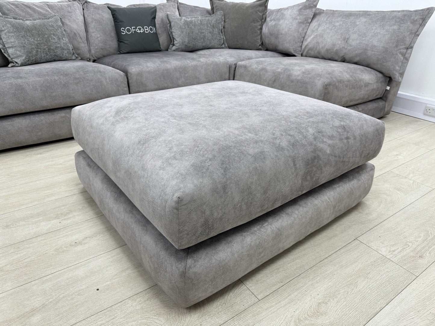 DFS Devine Corner Sofa In Light Grey