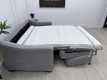 Furniture Village Optimus 3 Seater Sofa Bed In Grey Fabric