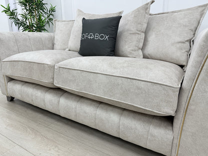 DFS Cherished Pillow Back 3 Seater Sofa In Cream Combination