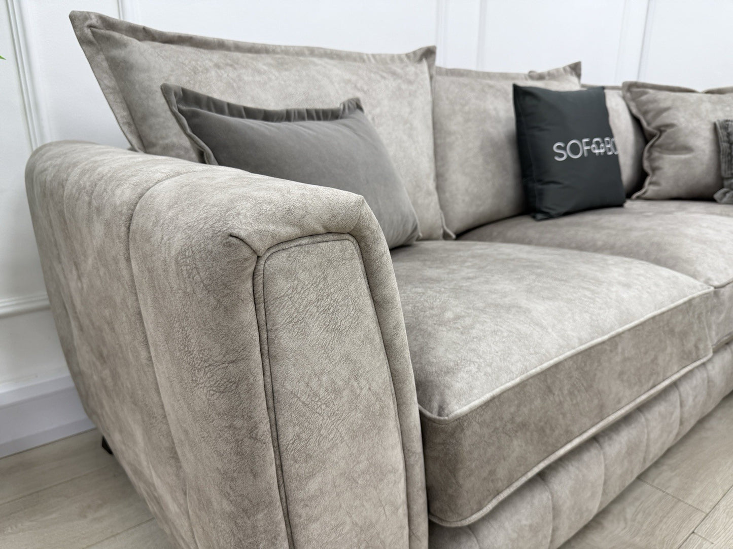 DFS Cherished Corner Sofa In Oatmeal