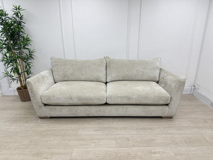 DFS Dunstable Grand Designs 4 Seater Sofa In Natural Luxe Chenille