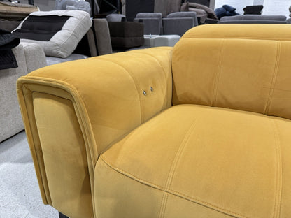 DFS Torren Power Storage Arm Recliner Chair In Mustard