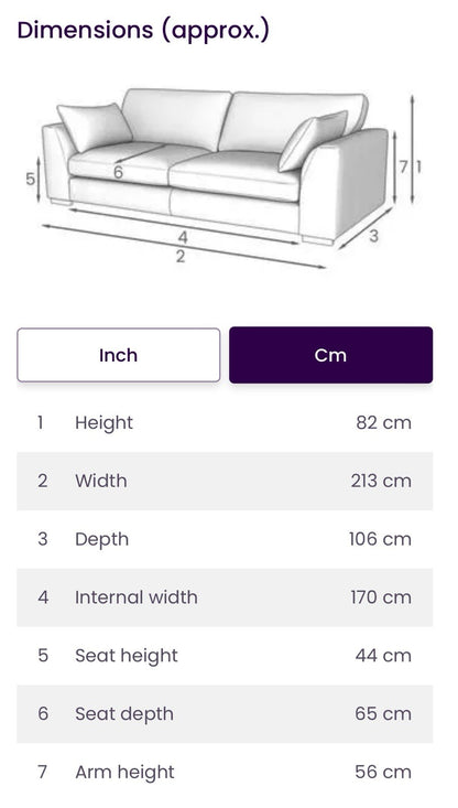 DFS Calix 3 Seater Sofa In Grey Bouclé Fabric