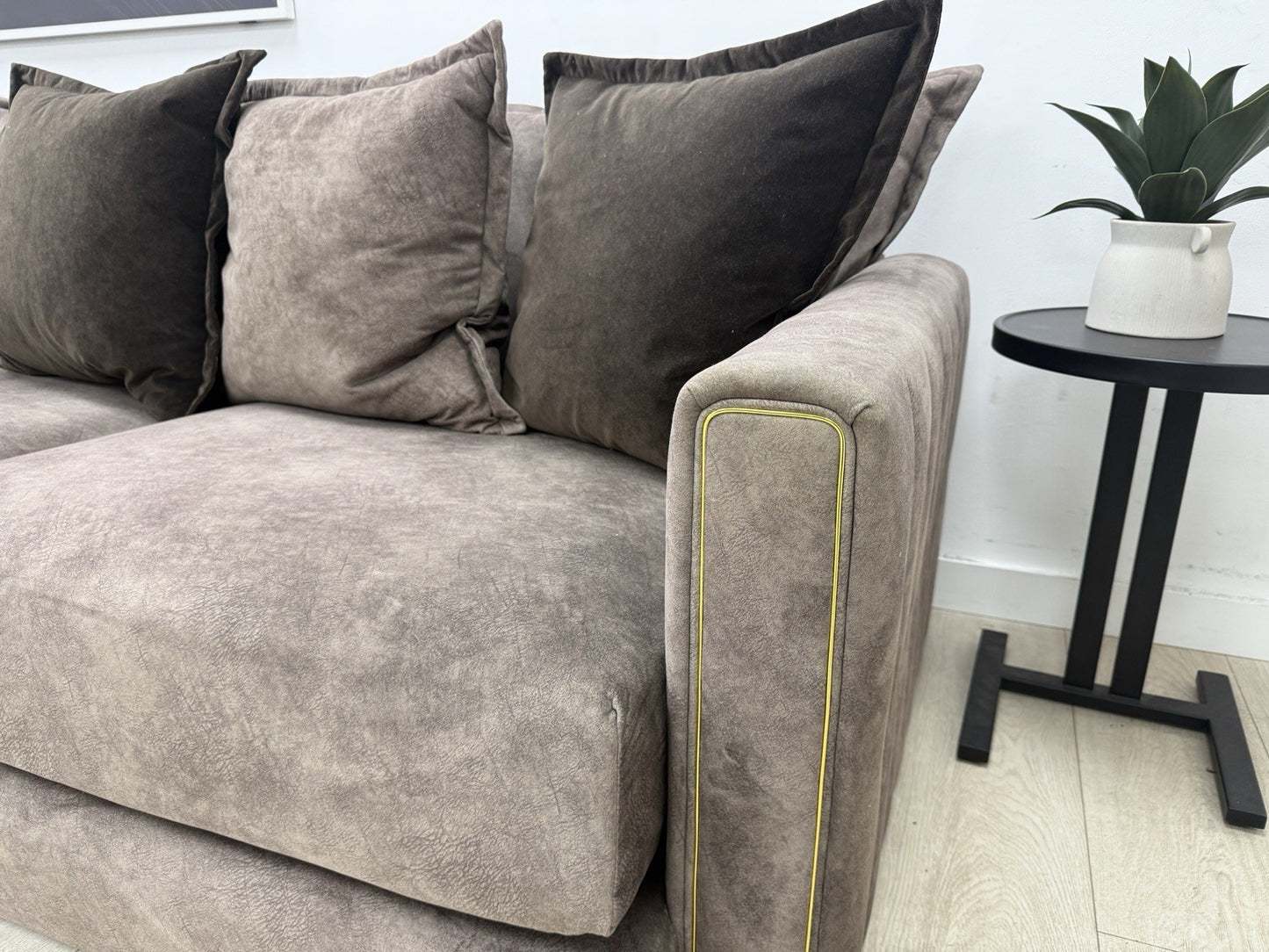 DFS Devine Corner Sofa In Chocolate