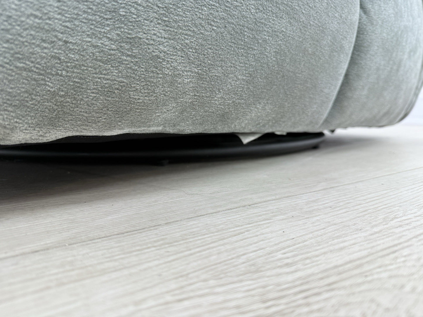 Sofology Lunar Swivel Chair In Textured Chenille Seafoam