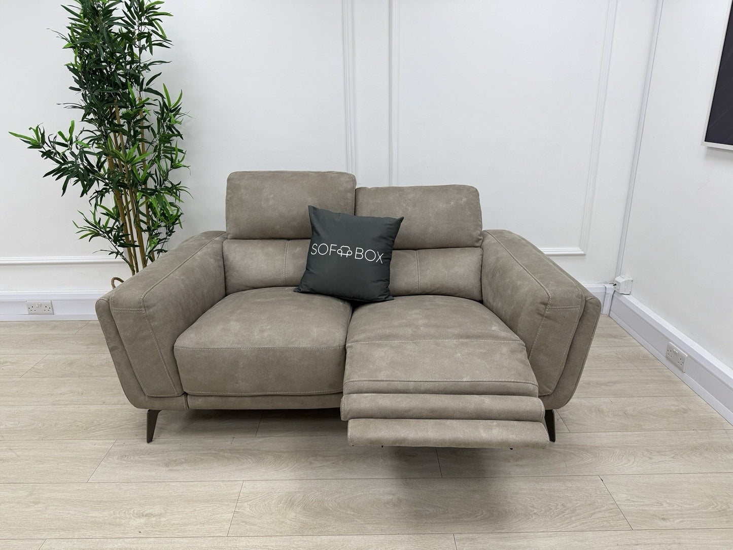 DFS San Mateo 2 Seater Power Recliner Sofa In Arizona Stone