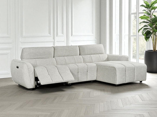 Triton Fabric Electric Recliner Corner Sofa