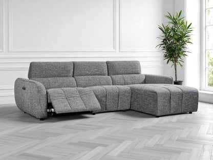 Triton Fabric Electric Recliner Corner Sofa