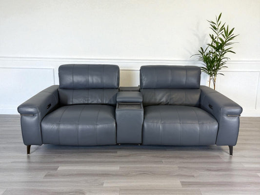 Furniture Village World Of Leather Homestage 3 Seater Power Recliner With Media